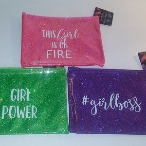 Girl Boss Girl Power Girl on Fire Pouch Set